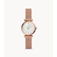 Fossil Carlie Women s Three-Hand Rose Gold-Tone Stainless Steel Watch For Sale