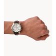 Fossil Grant Men s Chronograph Brown Leather Watch Supply