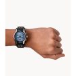 Fossil Coachman Men s Chronograph Black Leather Watch Online Hot Sale