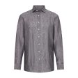 Bugatti Men s Leisure Shirt in a Linen-cotton Blend Online Hot Sale