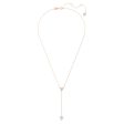 Swarovski Ortyx Y NecklaceTriangle cut White Rose Gold-tone plated  38cm x 43 CM Online