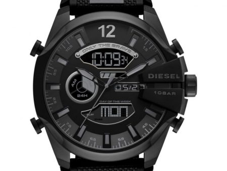 Diesel Men s Mega Chief Digital Black Dial Watch Cheap