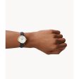 Fossil Carlie Women s Mini Three-Hand Navy Leather Watch on Sale