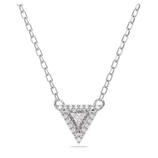 Swarovski Ortyx NecklaceTriangle Cut White Rhodium plated  36CM X 41CM For Cheap