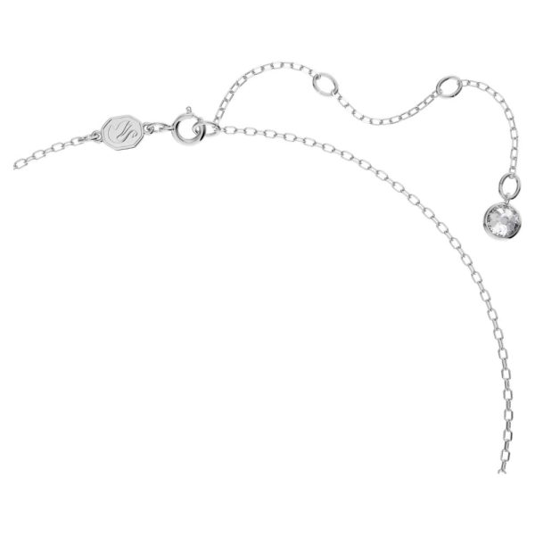 Swarovski Ortyx NecklaceTriangle Cut White Rhodium plated  36CM X 41CM For Cheap