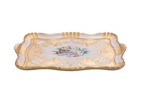 Sezzatini Large Carved Rectangular, Size:  Tray 38x55 Cm Supply