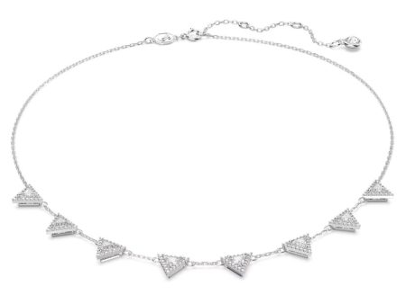 Swarovski Ortyx Necklace Triangle cut White Rhodium plated Discount