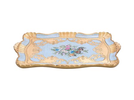 Sezzatini  Medium Carved Rectangular Tray, Size: 34x48 Cm Discount