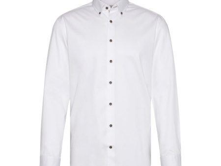 Bugatti Men s Long-sleeved Shirt  With Button-down Collar Discount