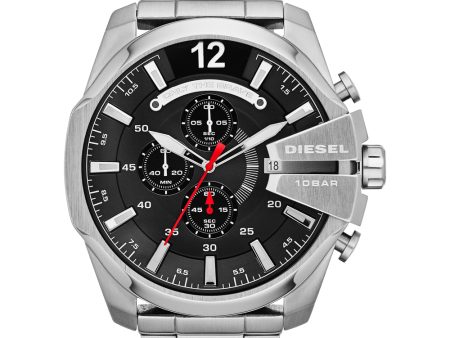 Diesel Men s Mega Chief Stainless Steel Chronograph Quartz Watch Cheap