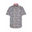 Bugatti Men s Pattern Shirt With Button Down Collar Hot on Sale