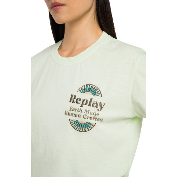 Replay Women s Earth Made Slim T-Shirt Online Sale