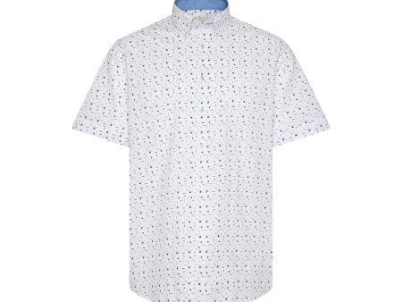 Bugatti Men s Short-sleeved Shirt With an All-over Print Sale