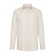 Bugatti Men s Leisure Shirt in a Linen-cotton Blend Online Hot Sale