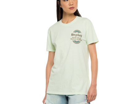 Replay Women s Earth Made Slim T-Shirt Online Sale