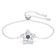 Swarovski Stella Bracelet Star Blue Rhodium plated  MEDIUM Hot on Sale