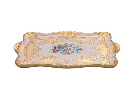 Sezzatini Medium Carved Rectangular, Size:  Tray 34x48 Cm For Discount