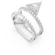 Swarovski Ortyx RingTriangle cut White Rhodium plated  55 Online now