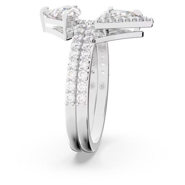 Swarovski Ortyx RingTriangle cut White Rhodium plated  55 Online now