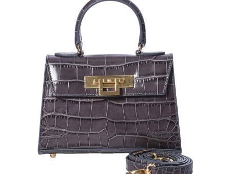 Lalage Fonteyn Small top handle Handbag with optional crossbody strap Sale