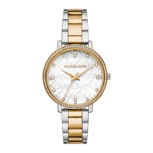 Michael Kors Women s Pyper Three-Hand Stainless Steel Watch Discount