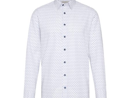 Bugatti Men s Long-sleeved Shirt With a Fine Pattern Fashion