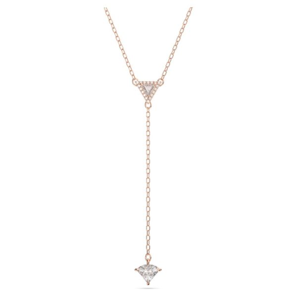 Swarovski Ortyx Y NecklaceTriangle cut White Rose Gold-tone plated  38cm x 43 CM Online