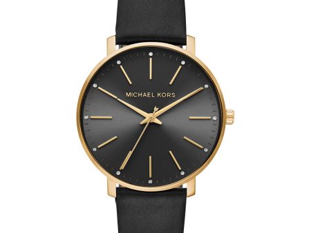 Michael Kors Women s Pyper Black Analogue Watch Cheap