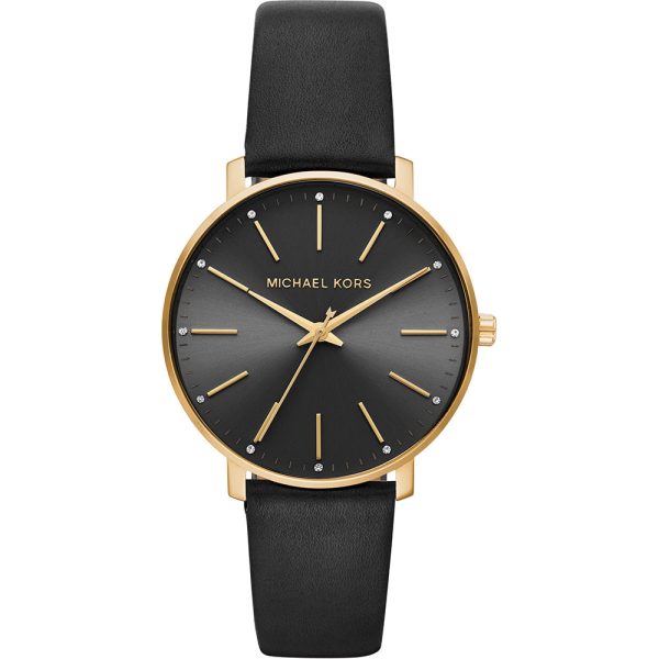 Michael Kors Women s Pyper Black Analogue Watch Cheap