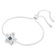 Swarovski Stella Bracelet Star Blue Rhodium plated  MEDIUM Hot on Sale