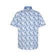 Bugatti Men s Short-sleeved Shirt  With all-over Floral Print Online