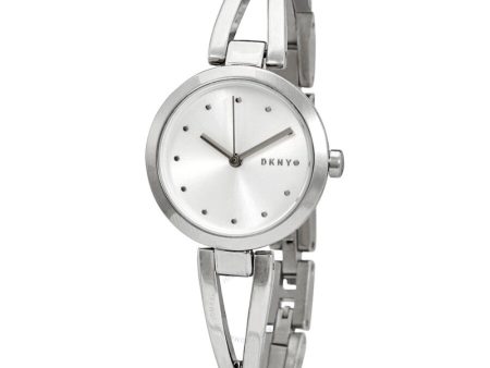 DKNY crosswalk Ladies Quartz Silver Dial Stainless Steel  Watch Hot on Sale