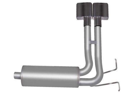 Gibson 87-96 Ford F-150 XL 4.9L 2.5in Cat-Back Super Truck Exhaust - Stainless Online Hot Sale