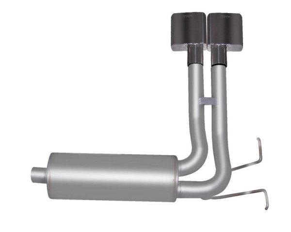 Gibson 87-96 Ford F-150 XL 4.9L 2.5in Cat-Back Super Truck Exhaust - Stainless Online Hot Sale