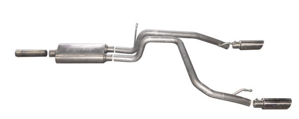 Gibson 07-09 Dodge Nitro R T 4.0L 2.25in Cat-Back Dual Split Exhaust - Stainless Fashion