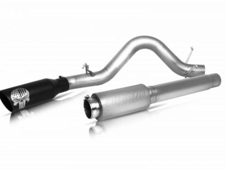 Gibson 10-18 GMC Sierra 1500 SLE 5.3L 4in Patriot Skull Series Cat-Back Single Exhaust - Stainless Hot on Sale