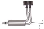 Gibson 94-96 Dodge Ram 1500 Base 3.9L 2.5in Cat-Back Super Truck Exhaust - Stainless Hot on Sale