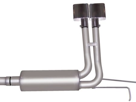 Gibson 94-96 Dodge Ram 1500 Base 3.9L 2.5in Cat-Back Super Truck Exhaust - Stainless Hot on Sale