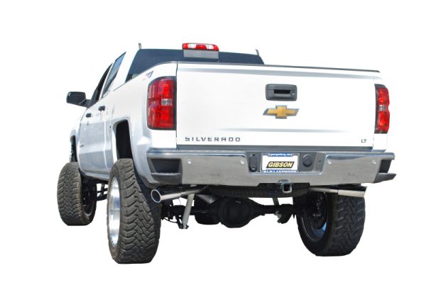 Gibson 14-18 GMC Sierra 1500 Denali 6.2L 3.5in 2.25in Cat-Back Dual Extreme Exhaust - Stainless Fashion