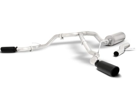 Gibson 21-22 GMC Yukon Chevy Tahoe 5.3L 2 4WD Cat-Back Dual Extreme Exhaust System - Stainless Online Sale