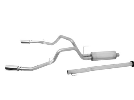 Gibson 15-19 Ford F-150 King Ranch 5.0L 3in 2.5in Cat-Back Dual Split Exhaust - Stainless Sale