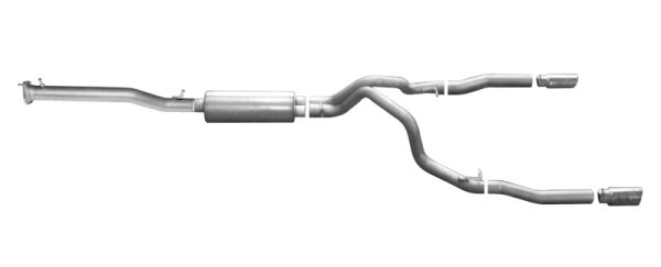 Gibson 15-18 Chevrolet Silverado 1500 LS 5.3L 3in 2.25in Cat-Back Dual Split Exhaust - Aluminized Cheap