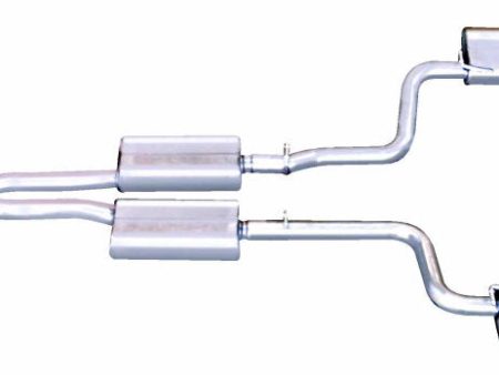 Gibson 08-10 Dodge Challenger SRT8 6.1L 2.5in Cat-Back Dual Exhaust - Stainless Supply