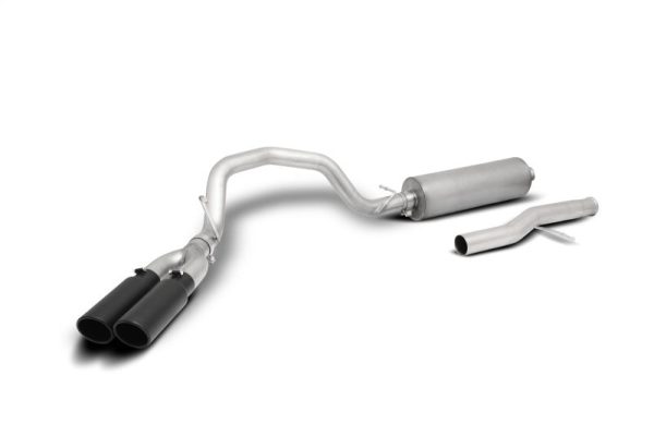 Gibson 21-22 Chevy Suburban 5.3L 3in Cat-Back Dual Sport Exhaust System Stainless - Black Elite Fashion