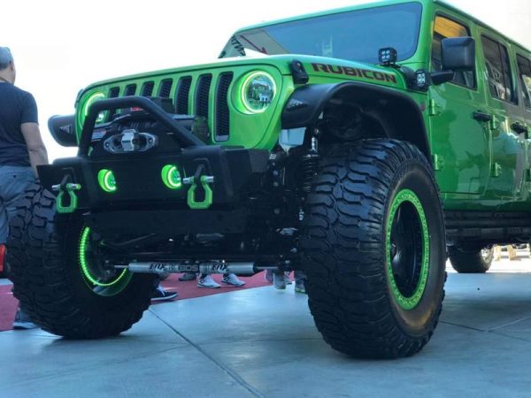 Oracle Jeep Wrangler JL Gladiator JT LED Surface Mount Fog Light Halo Kit - Green SEE WARRANTY Online Hot Sale