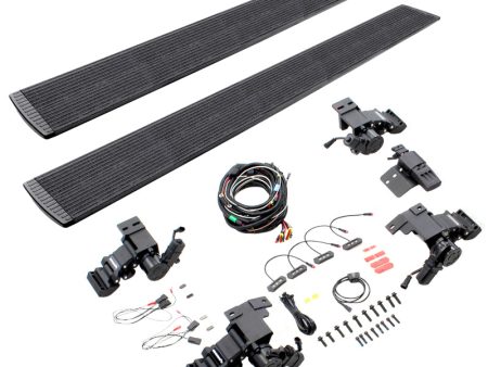 RealTruck 19-25 Chevy Silverado 1500 CC 4dr VoltStep Electric Running Board Kit - Bedliner Coating Online Hot Sale