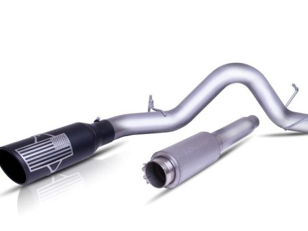 Gibson 15-18 Chevrolet Silverado 1500 LS 5.3L 4in Patriot Series Cat-Back Single Exhaust - Stainless Cheap