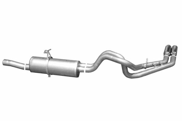 Gibson 99-04 Ford F-250 Super Duty Lariat 6.8L 2.5in Cat-Back Dual Sport Exhaust - Aluminized on Sale