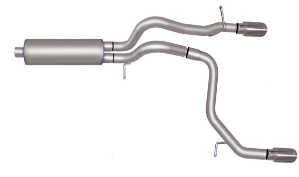 Gibson 08-10 Hummer H3 Alpha 5.3L 2.5in Cat-Back Dual Split Exhaust - Stainless For Sale