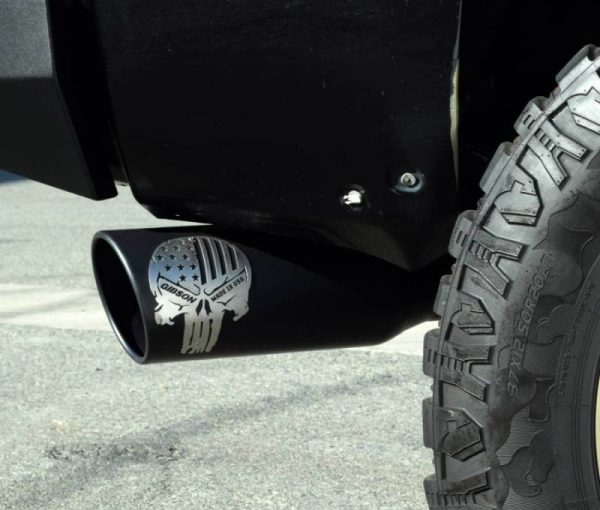 Gibson 17-20 Ford F-150 SVT Raptor 3.5L 4in Patriot Skull Series Cat-Back Single Exhaust - Stainless Online Sale